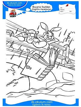 Çocuklar İçin Piglet Boyama Sayfaları 